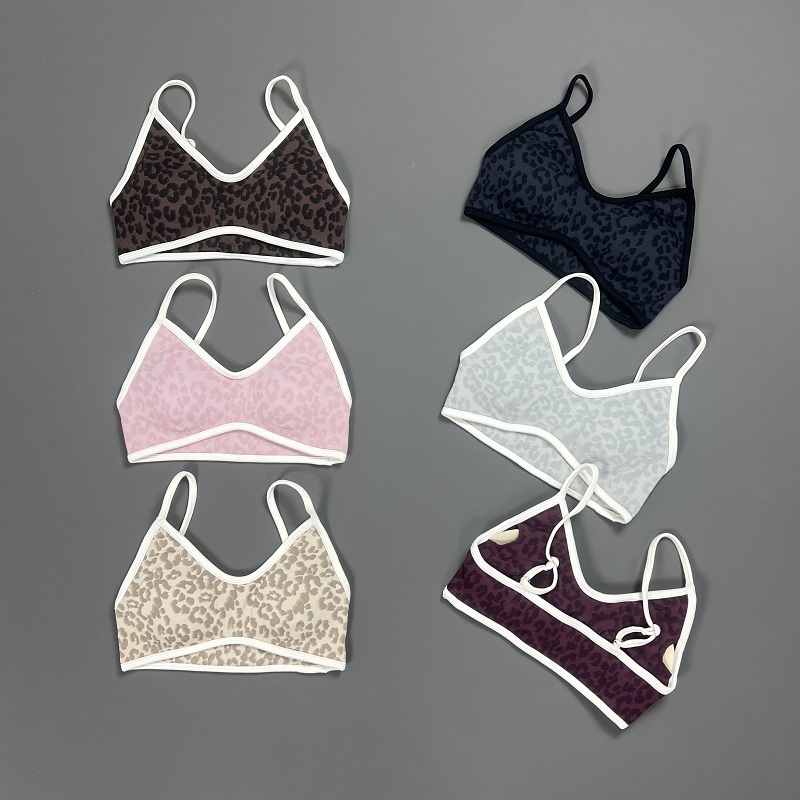 Yoga Fitness Tapis - HISTELLO Sports Bra Women Leopard Print