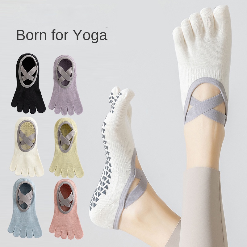 Yoga Fitness Dance - Women Non-Slip Five-Toe Yoga Socks, Breathable