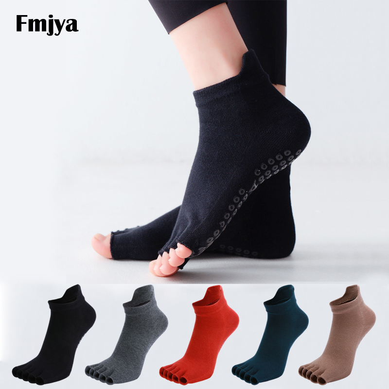 Yoga Fitness Dance - Yoga Socks Half Toe Anti-Slip Silicone