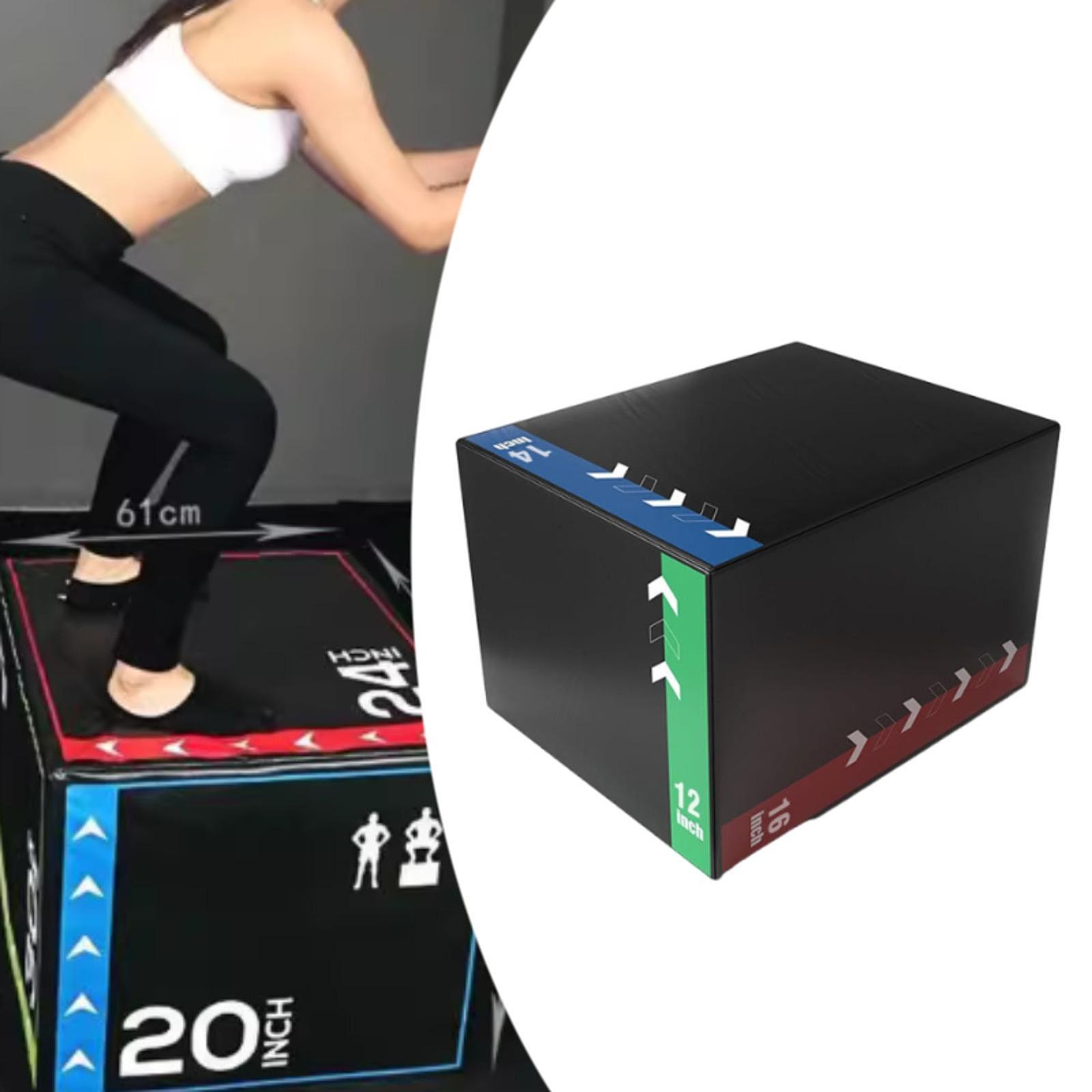 Plyo Jump Box - Plyo Jumping Exercise Box Portable Agility