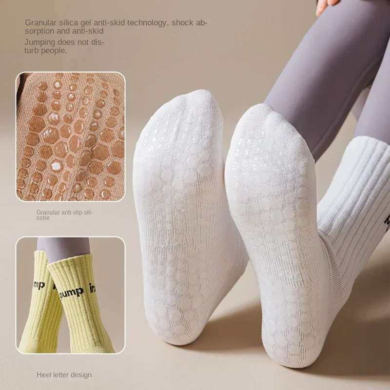 Women Mid Tube Yoga Socks Anti - Yoga Fitness Dance avaliação e preço