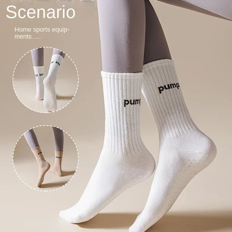Women Mid Tube Yoga Socks Anti - Yoga Fitness Dance avaliação e preço