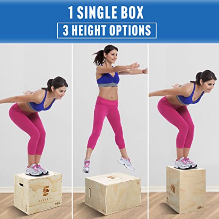 3 in 1 Wooden Plyo Box for Jum - Plyo Jump Box avaliação e preço