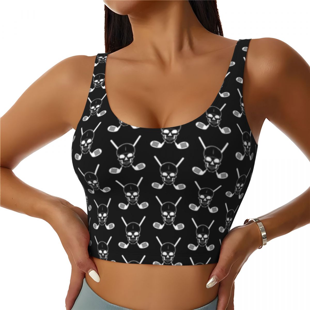 Padded Yoga Top Golf Clubs Wit - Yoga Fitness Club avaliação e preço