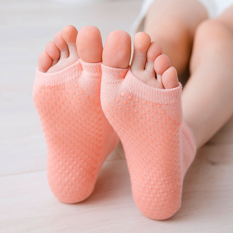 Non-Slip Split-Toe Yoga Socks  - Yoga Fitness Dance avaliação e preço