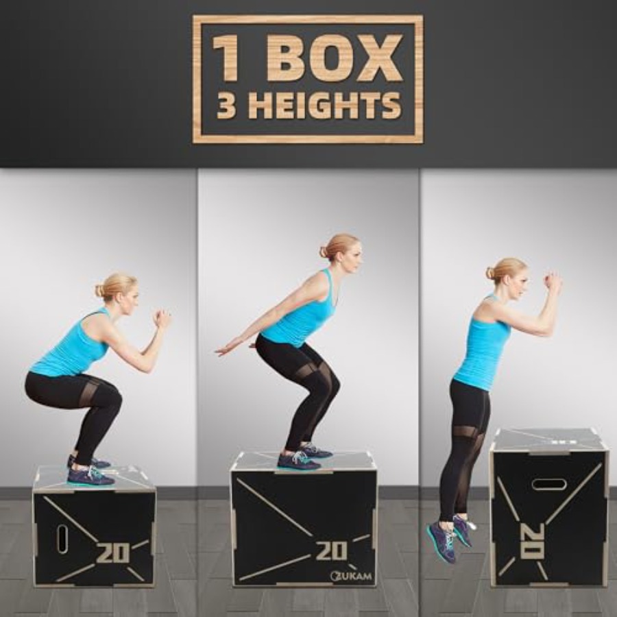 Non-Slip Wood Plyometric Jump  - Plyo Jump Box avaliação e preço