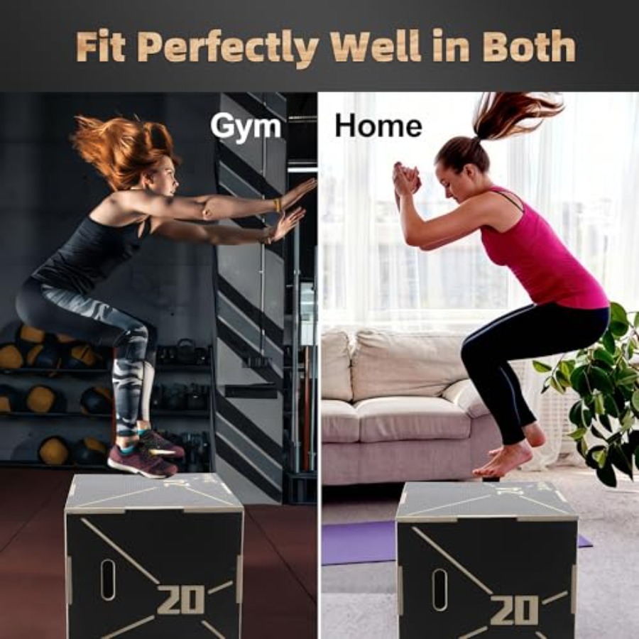 Non-Slip Wood Plyometric Jump  - Plyo Jump Box avaliação e preço