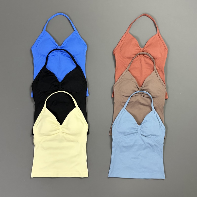 Sports Tank Top Women Halter V - Yoga Fitness Tapis avaliação e preço