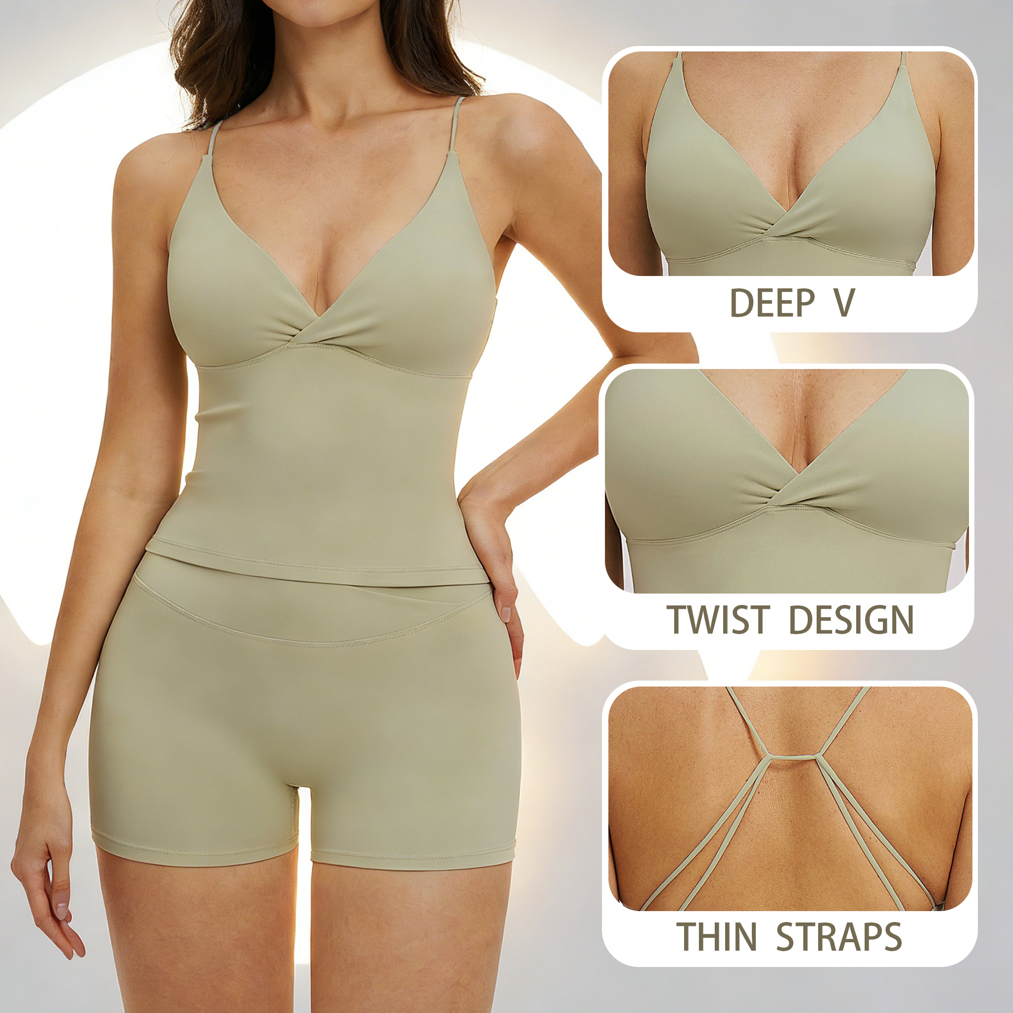 Yoga Tank Top with Pads Backle - Yoga Fitness Tapis avaliação e preço