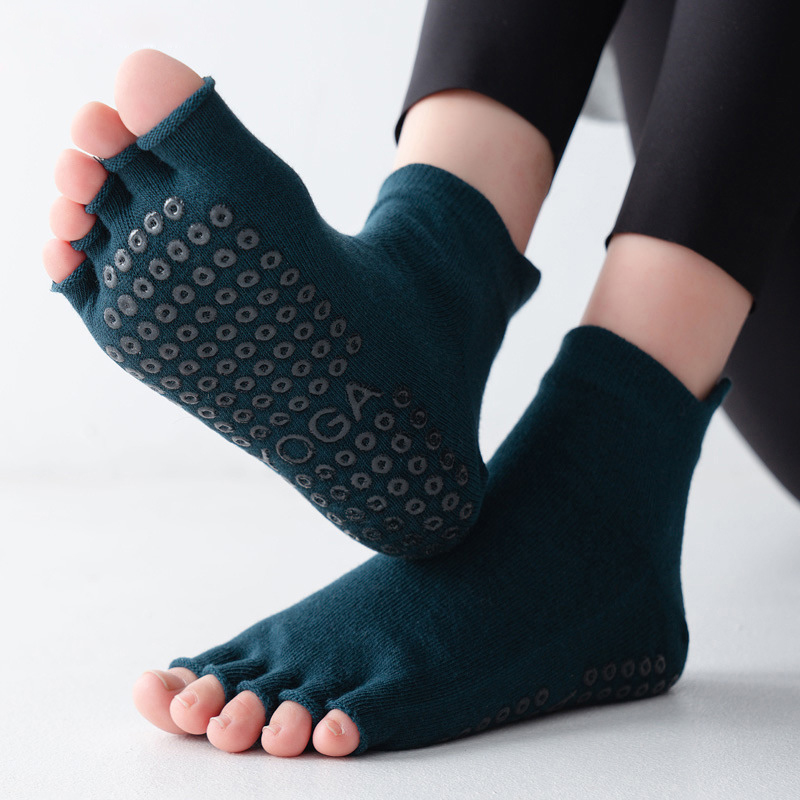 Yoga Socks Half Toe Anti-Slip  - Yoga Fitness Dance avaliação e preço