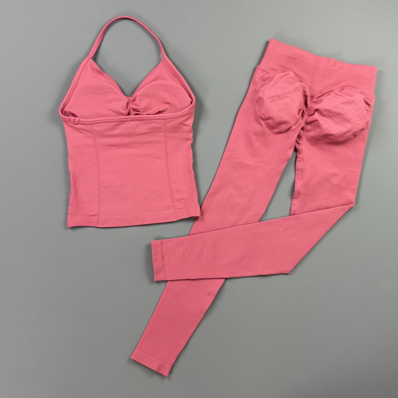 Seamless Gym Leggings Set Wome - Yoga Fitness Zumba avaliação e preço