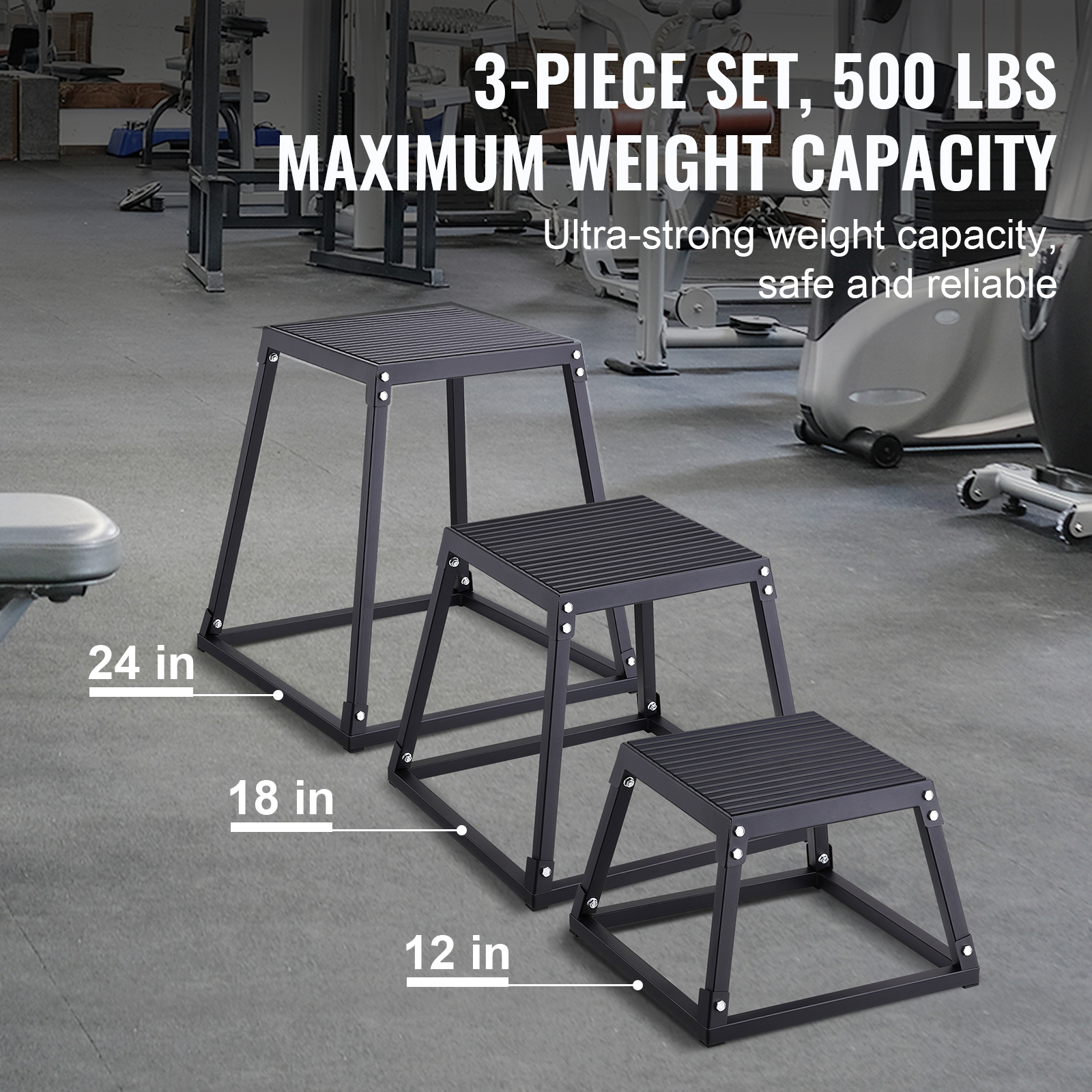 SucceBuy 12/18/24Inch Plyometr - Plyo Jump Box avaliação e preço