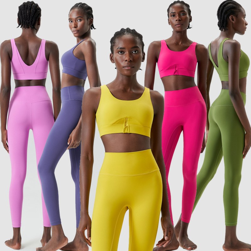 Two Pieces Set Zipper Yoga Spo - Yoga Fitness Plus avaliação e preço