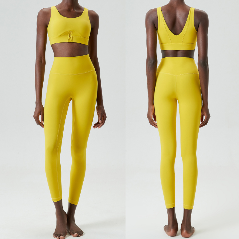 Two Pieces Set Zipper Yoga Spo - Yoga Fitness Plus avaliação e preço