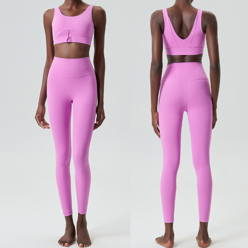 Two Pieces Set Zipper Yoga Spo - Yoga Fitness Plus avaliação e preço