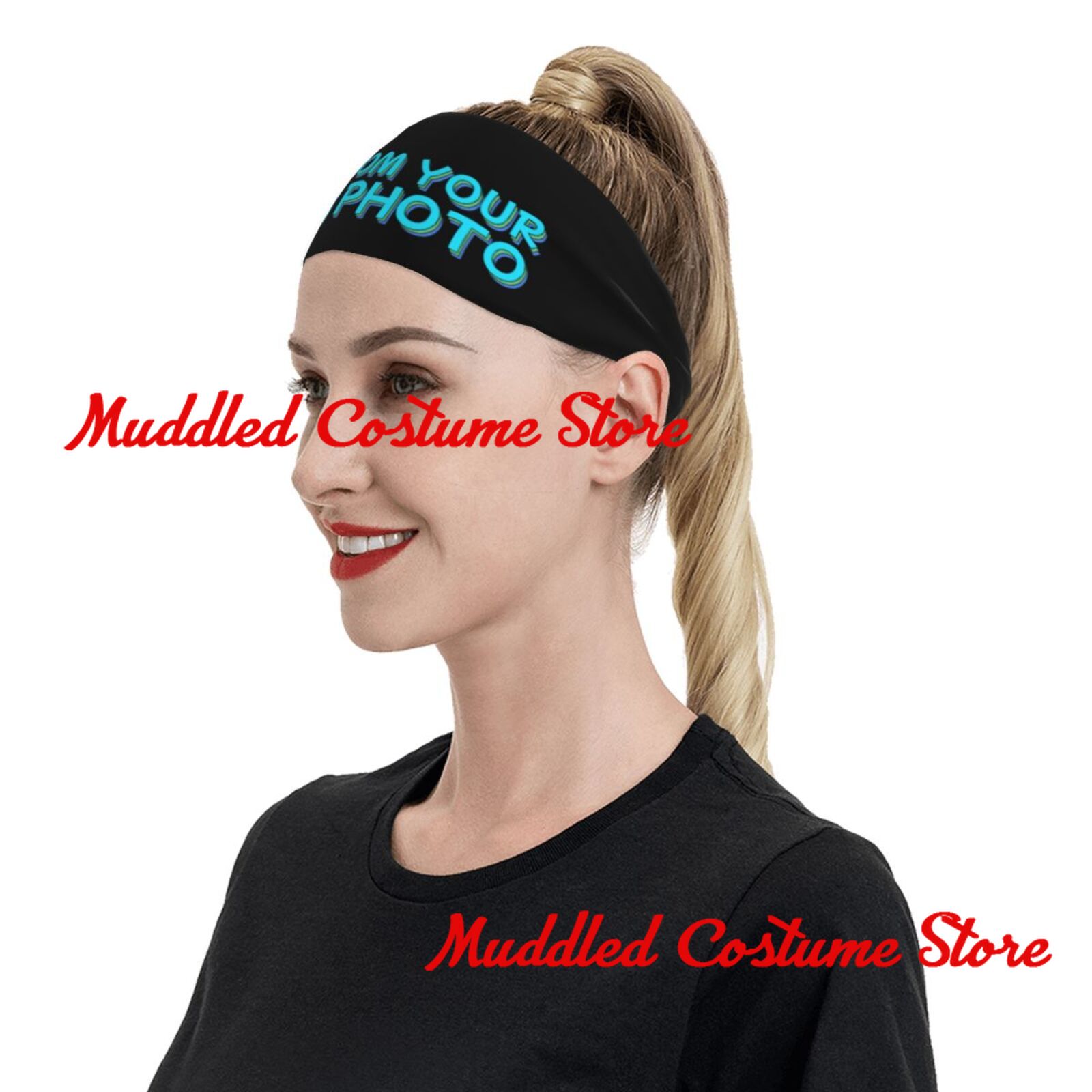 Customizable Sport Headband Pe - Yoga Fitness Photos avaliação e preço
