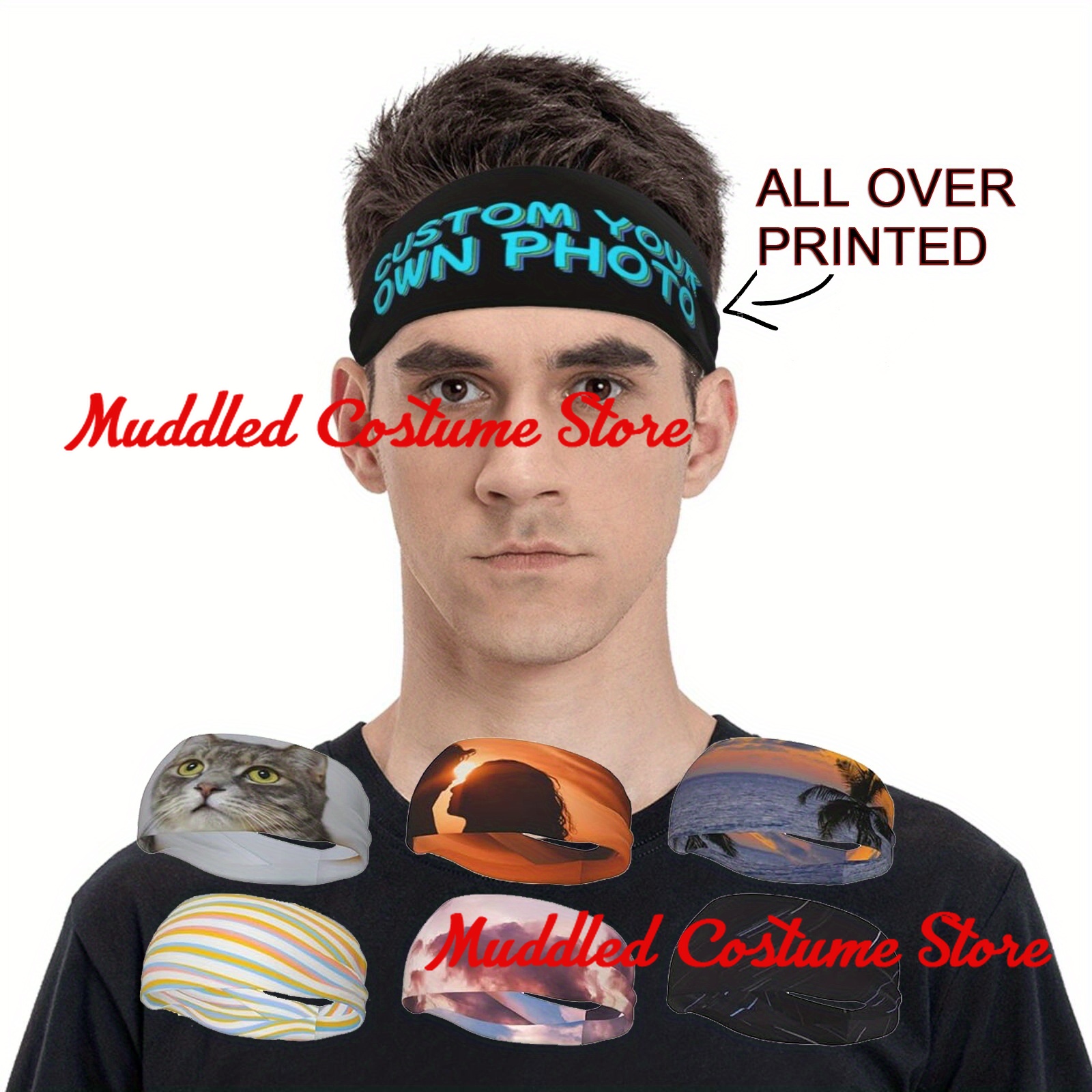 Customizable Sport Headband Pe - Yoga Fitness Photos avaliação e preço