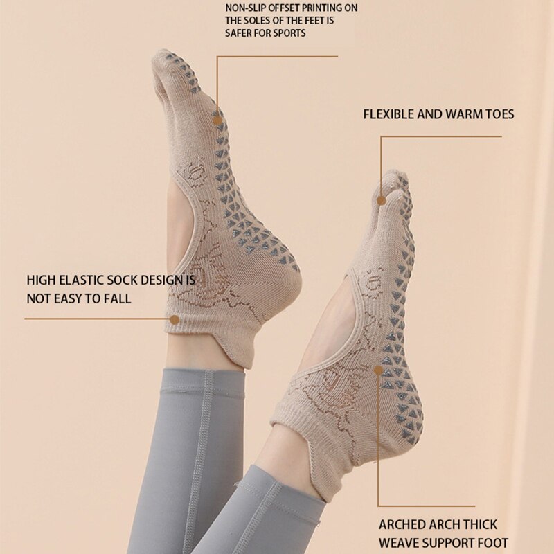 Women Yoga Toe Socks High Qual - Yoga Fitness Dance avaliação e preço