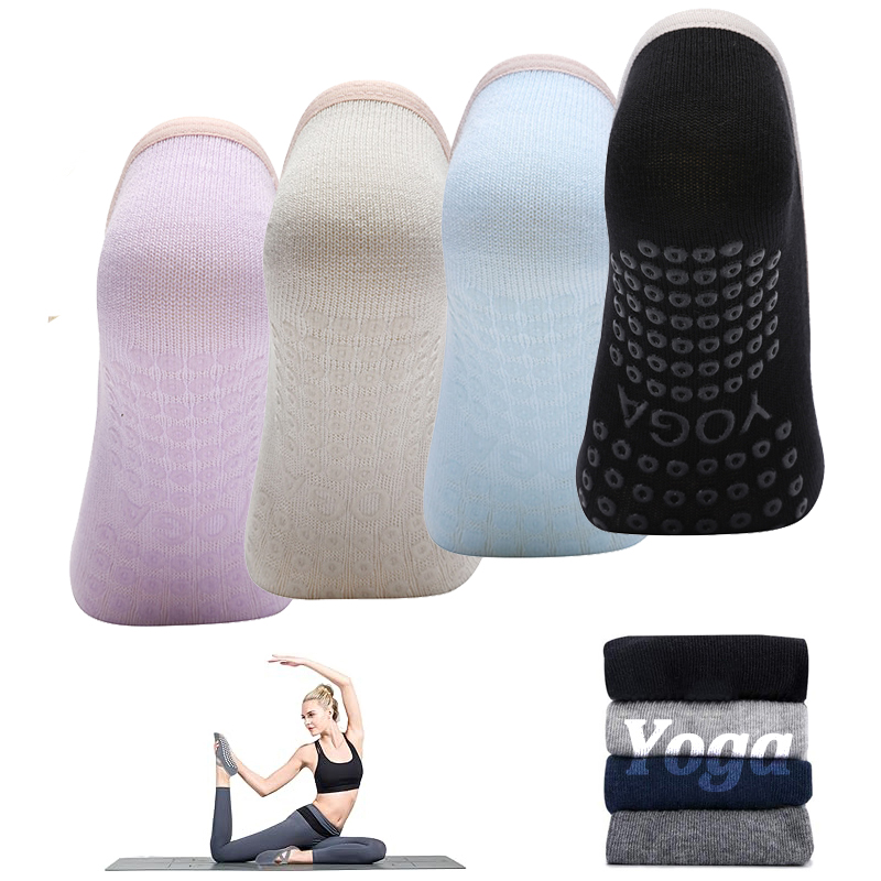 Ladies Non-Slip Pilates Socks  - Yoga Fitness Dance avaliação e preço