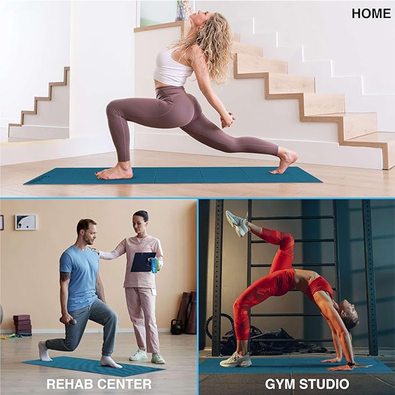 Custom TPE Non-Slip Yoga Mat E - Yoga Fitness Logo Design avaliação e preço