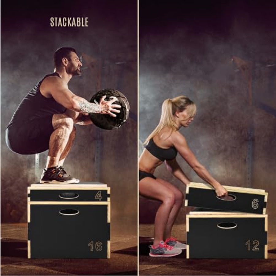 3 in 1 Wooden Plyo Box for Jum - Plyo Jump Box avaliação e preço
