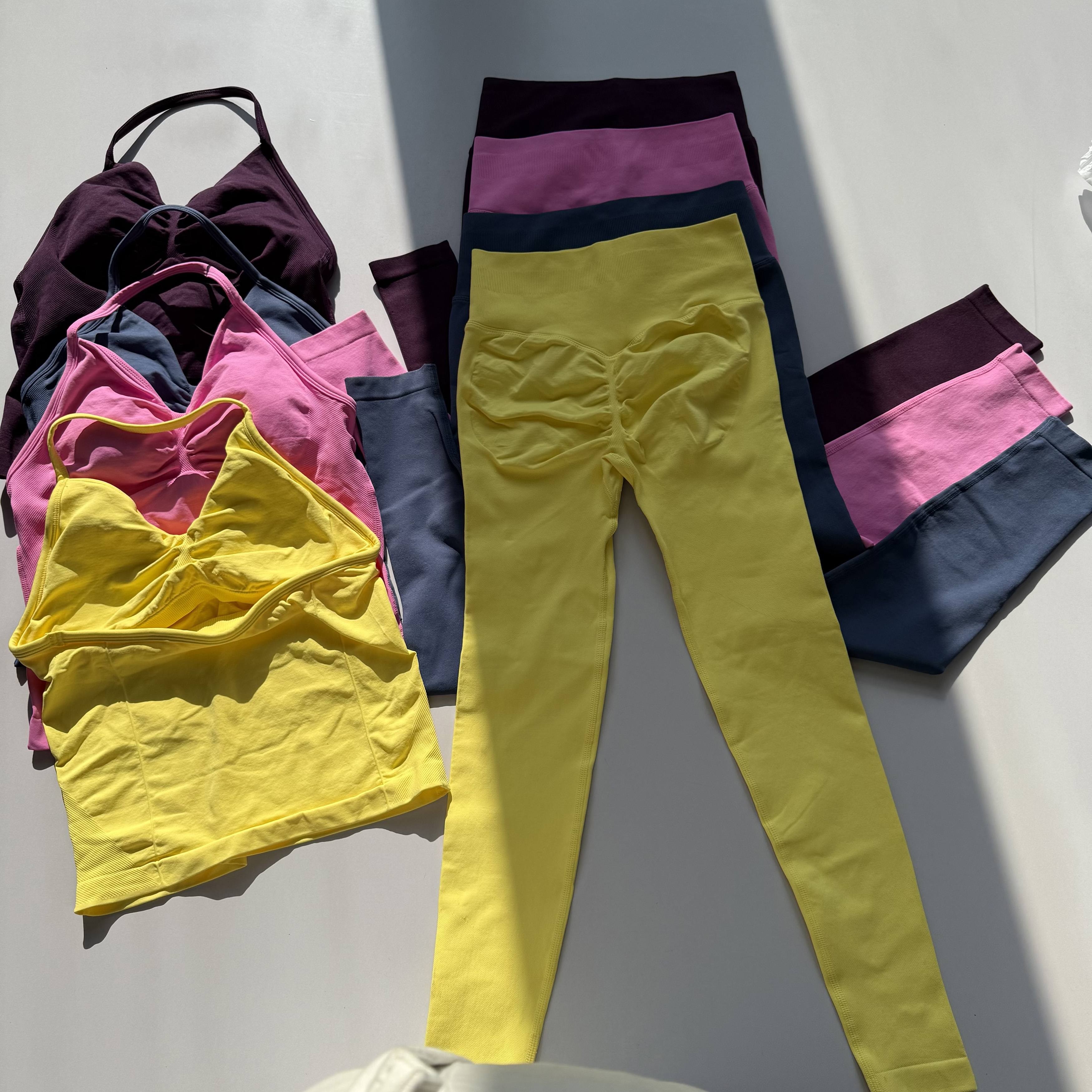 Seamless 2PCS Legging Sets Wom - Yoga Fitness Zumba avaliação e preço