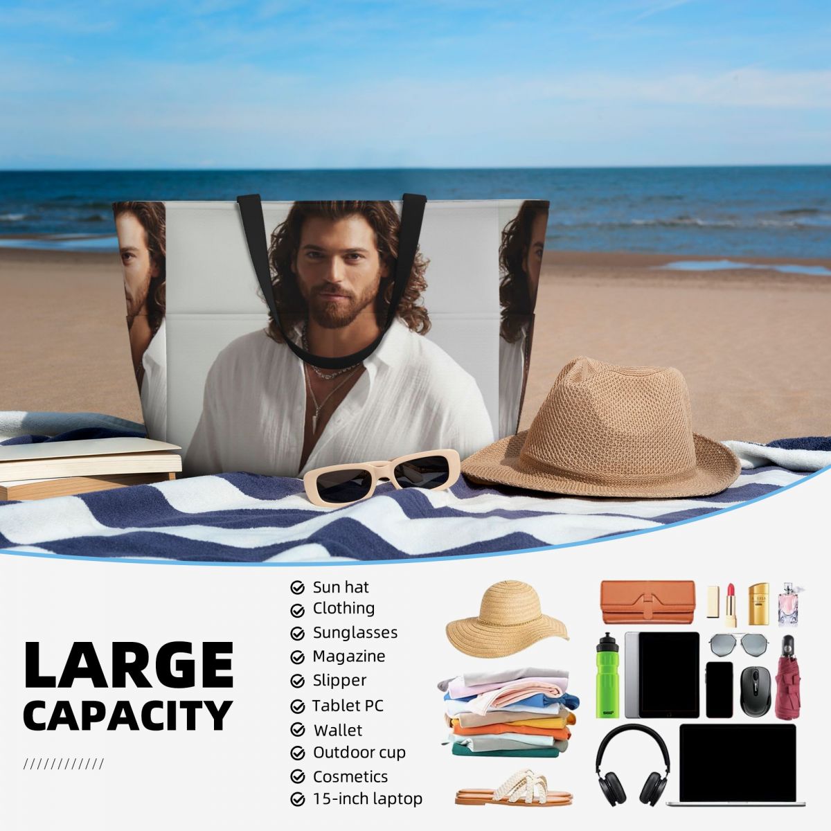 Actor Can Yaman Photo Beach To - Yoga Fitness Photos avaliação e preço