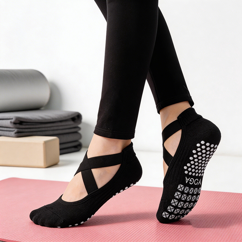 Women Non-Slip Yoga Socks Sili - Yoga Fitness Dance avaliação e preço