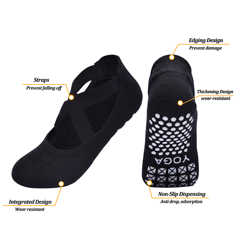 Women Non-Slip Yoga Socks Sili - Yoga Fitness Dance avaliação e preço