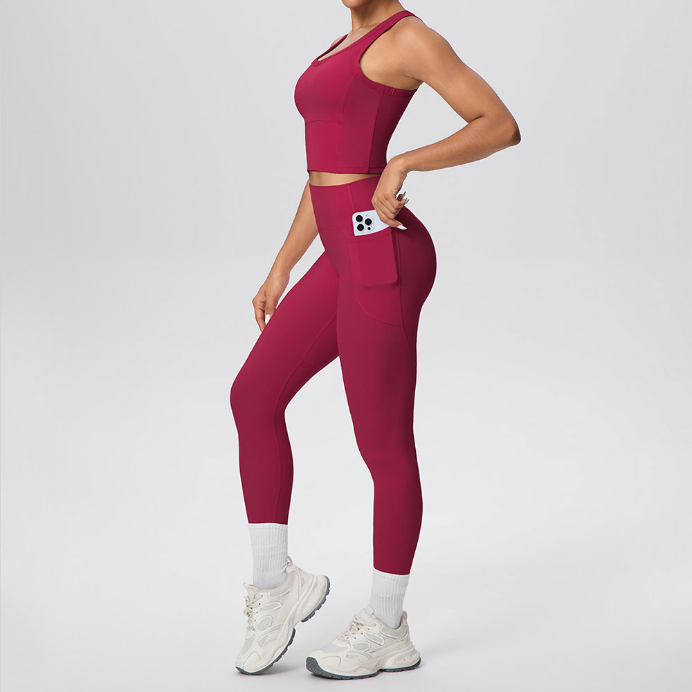 2PCS Yoga Suit Sports Set Wome - Yoga Fitness Zumba avaliação e preço