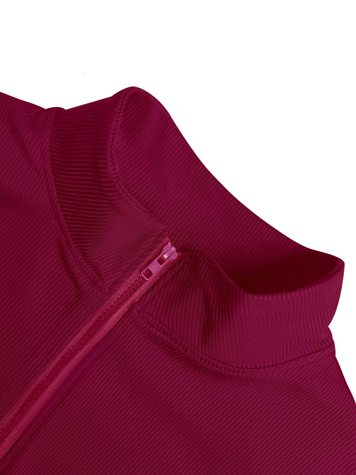 Stretchy Rib Knit Zip-Up Athle - Yoga & Fitness With Faye The Well Being Studio Abbots Langley avaliação e preço