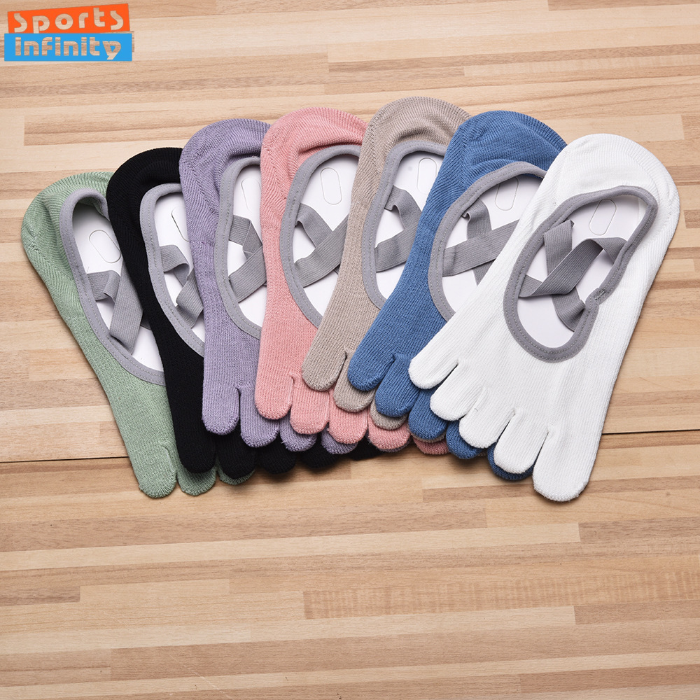 Women's Strap Five Finger Anti - Yoga Fitness Dance avaliação e preço
