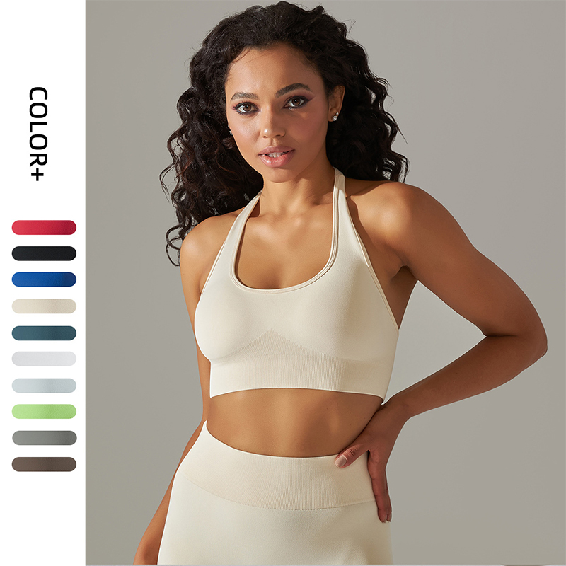 Sexy Halter Sports Bra Women S - Yoga Fitness Club avaliação e preço