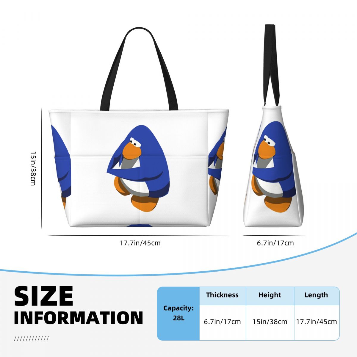 Club Penguin BOI Beach Tote Ba - Yoga Fitness Club avaliação e preço