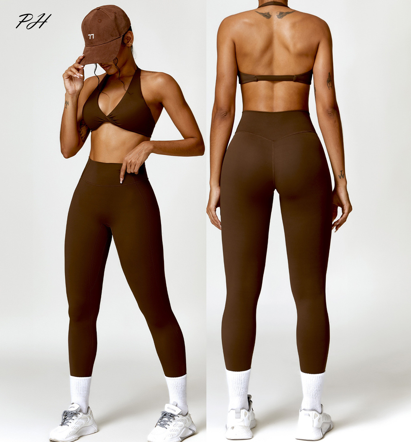 2PCS Yoga Set Nude Feeling Wor - Yoga Fitness Zumba avaliação e preço