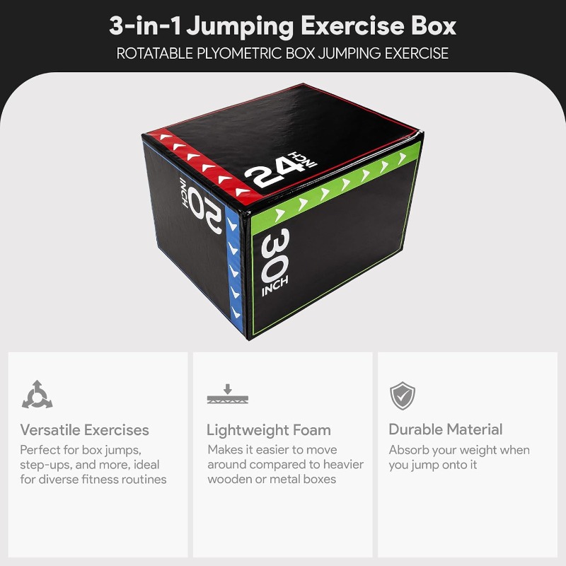 BalanceFrom 3-in-1 Foam Plyome - Plyo Jump Box avaliação e preço