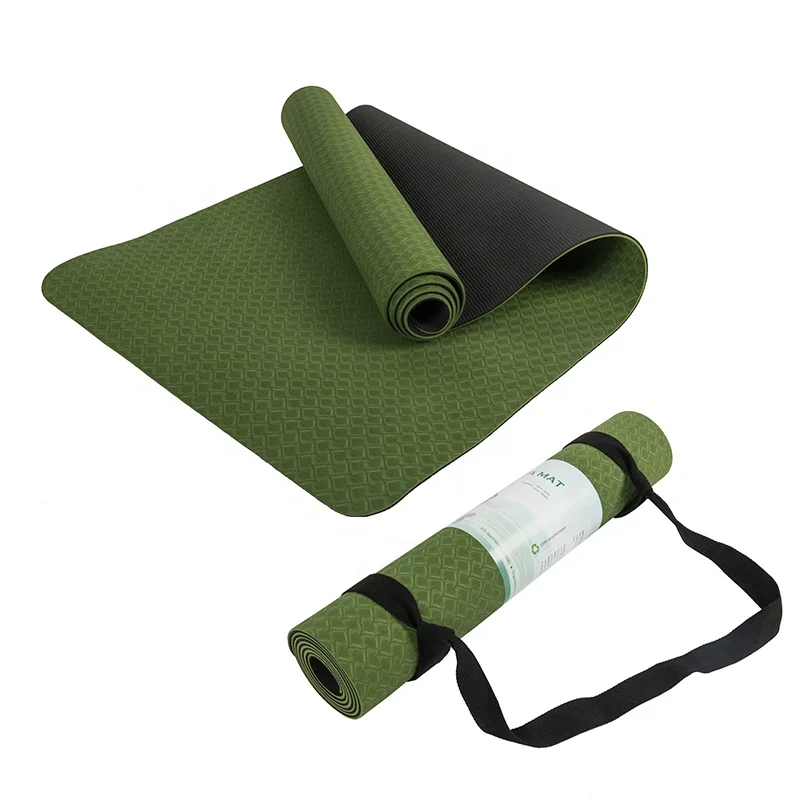 6mm Green Black Custom logo De - Yoga Fitness Logo Design avaliação e preço